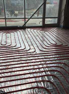 Монтаж теплого пола